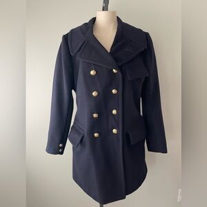 60s Vintage 100% Wool Tip Top Tailors Militsry Army Corps Walking Out Coat